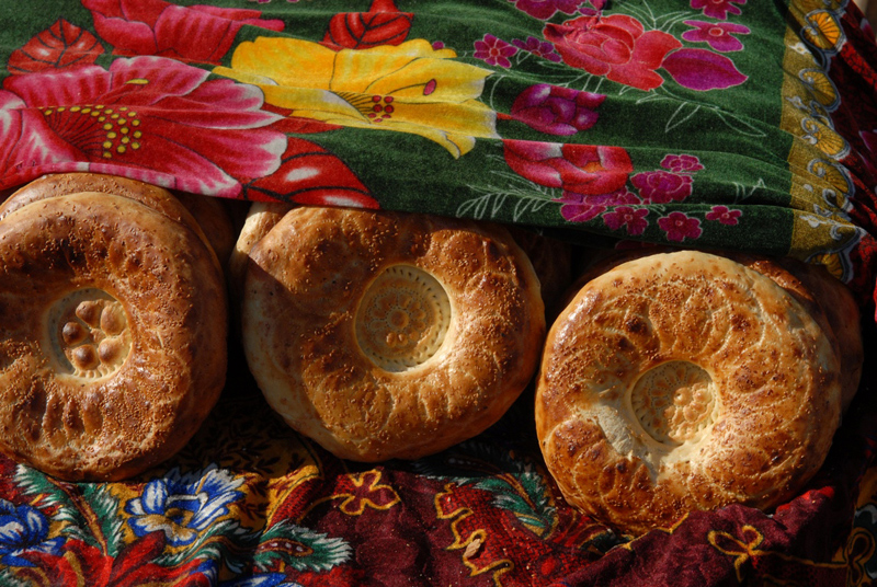 Traditional Lepeshka Bread, Kyrgyzstan
