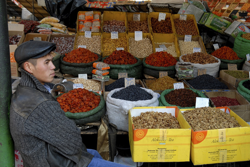 Dried  Fruit, Market, Osh, Kyrgyzstan