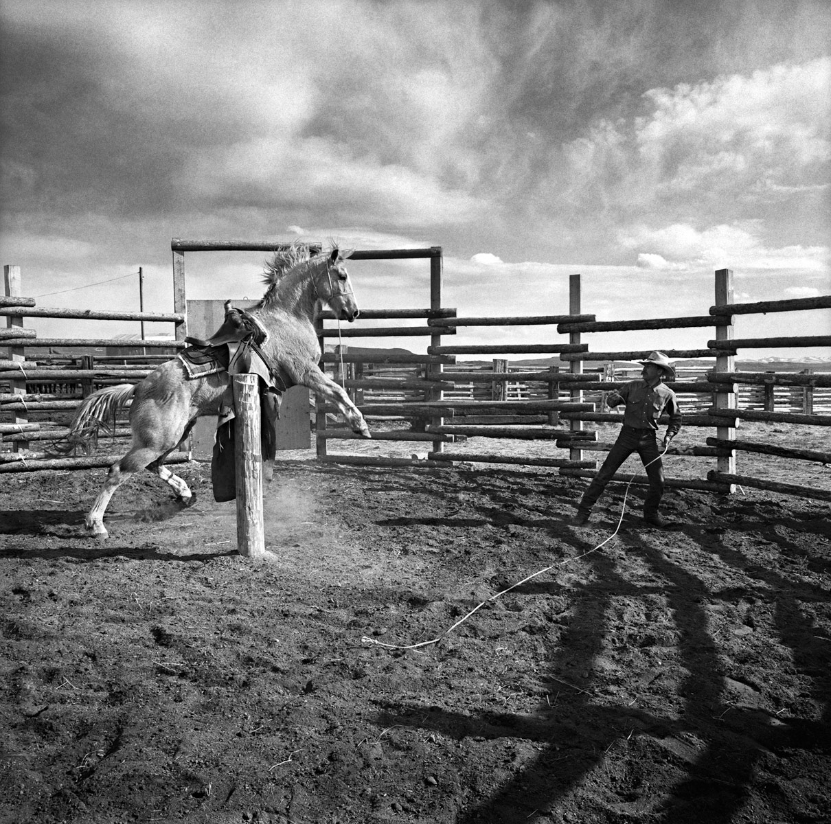 Rancho Grande,  Nevada 1989 Bobby Linn  and Custer