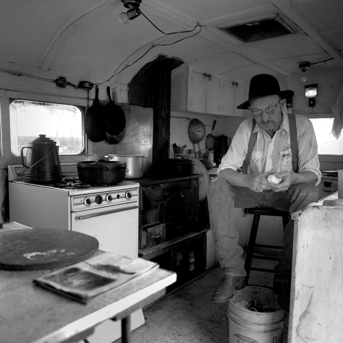His Turn to Cook, Spanish Ranch Cow Camp near Midas, Nevada